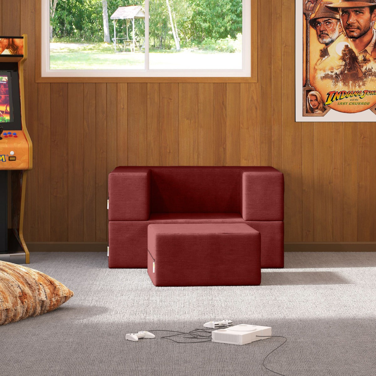 Zipline Velvet Sleeper Chair & Ottoman – Jaxx Living