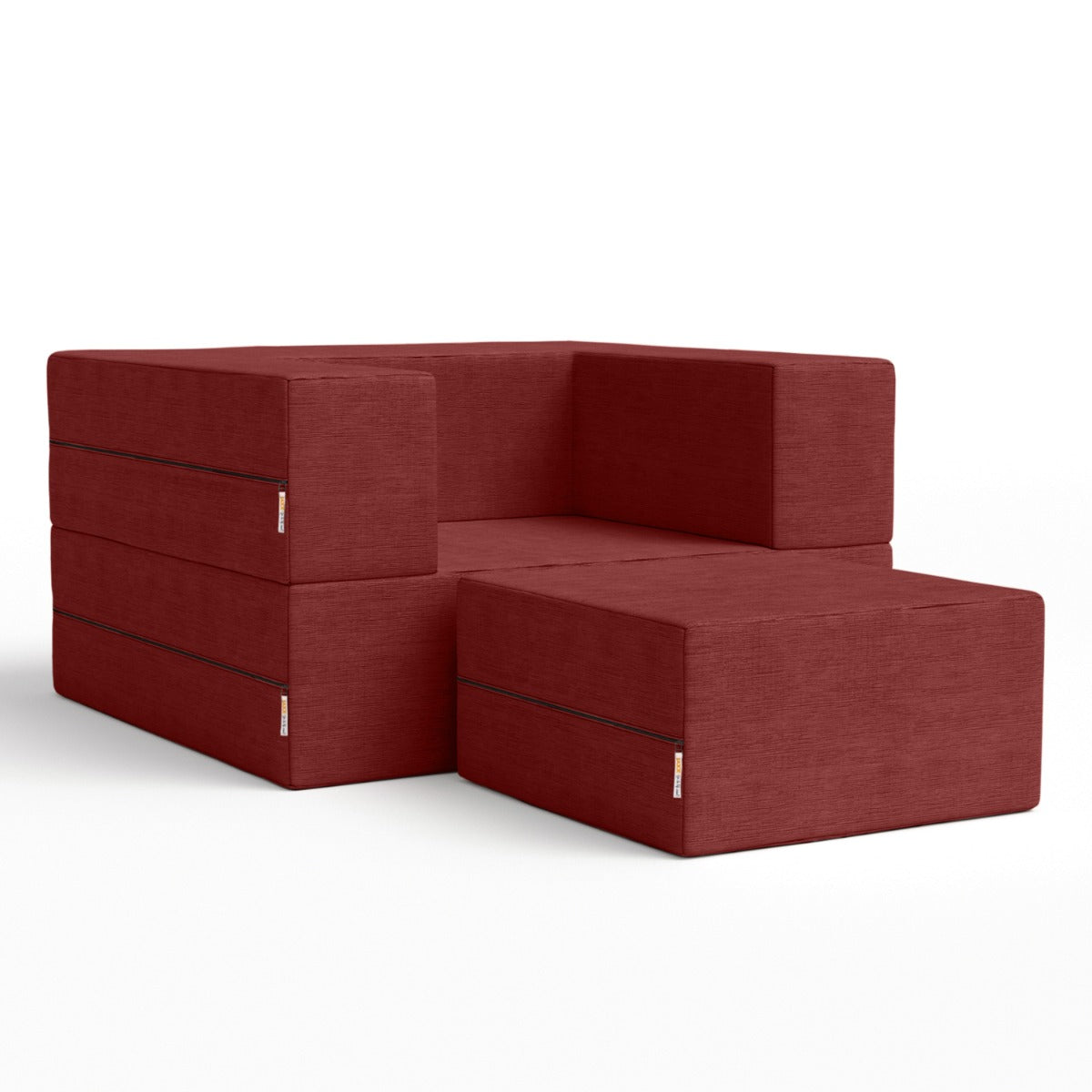 Zipline Chair in Berry Microvelvet