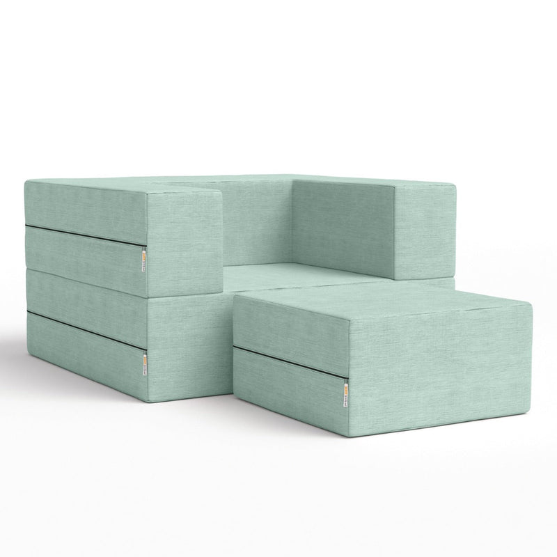 Zipline Chair in Seafoam Green Microvelvet