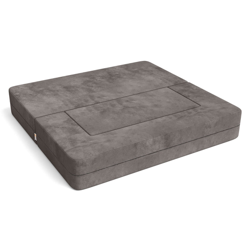 Zipline Jr Sofa in Dark Gray Microsuede