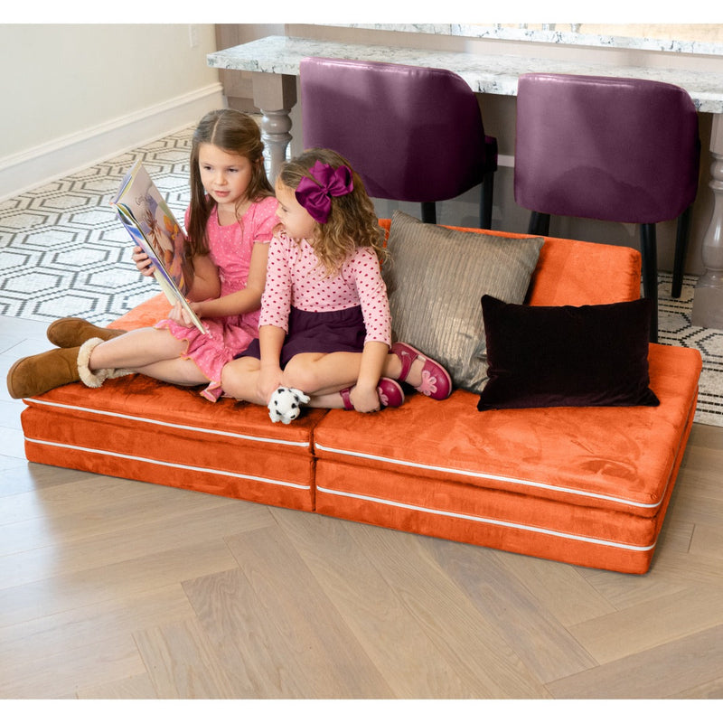 PlayScape in Orange Microsuede