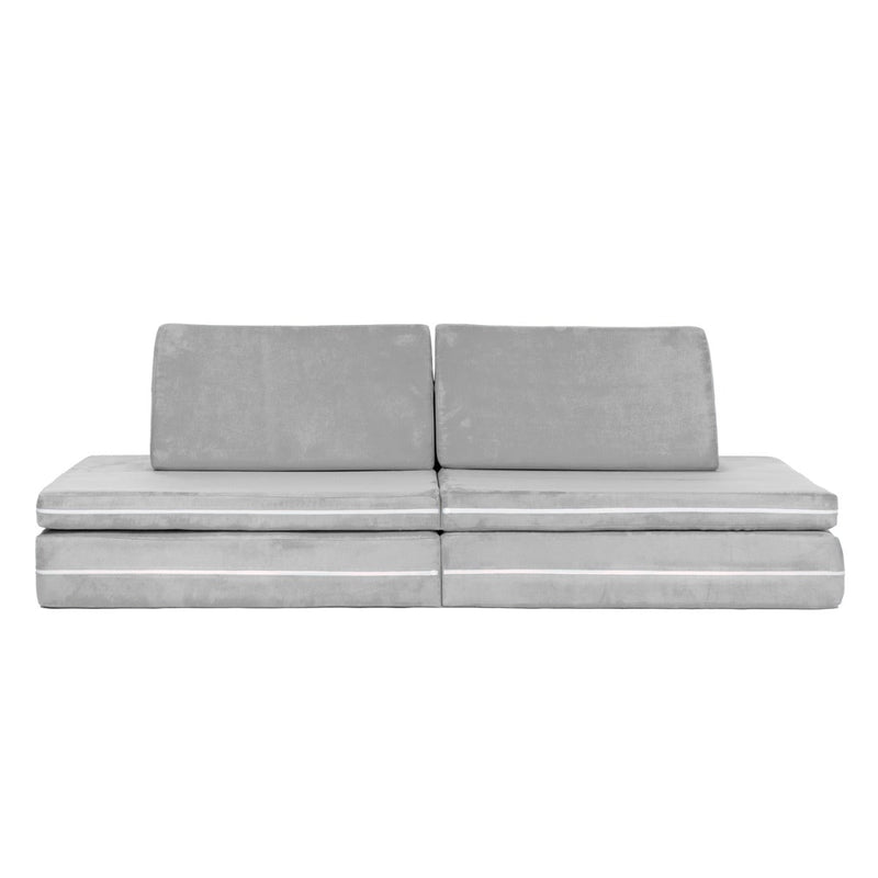 PlayScape in Silver Microsuede